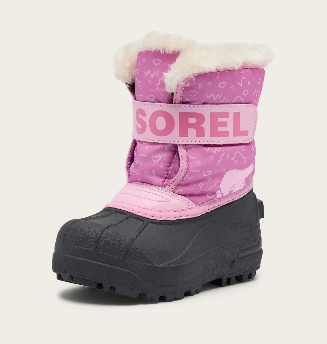 SOREL SNOW COMMANDER™ Toddler Boot Orchid, Pink Flare Clearance