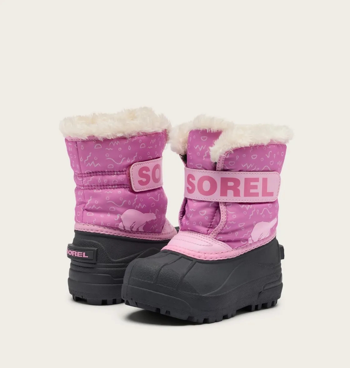 SOREL SNOW COMMANDER™ Toddler Boot Orchid, Pink Flare Clearance