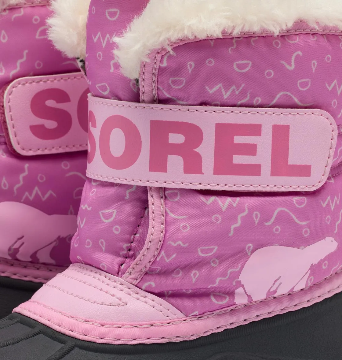 SOREL SNOW COMMANDER™ Toddler Boot Orchid, Pink Flare Clearance