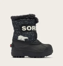 SOREL SNOW COMMANDER™ Toddler Boot Black, Bright Red Clearance