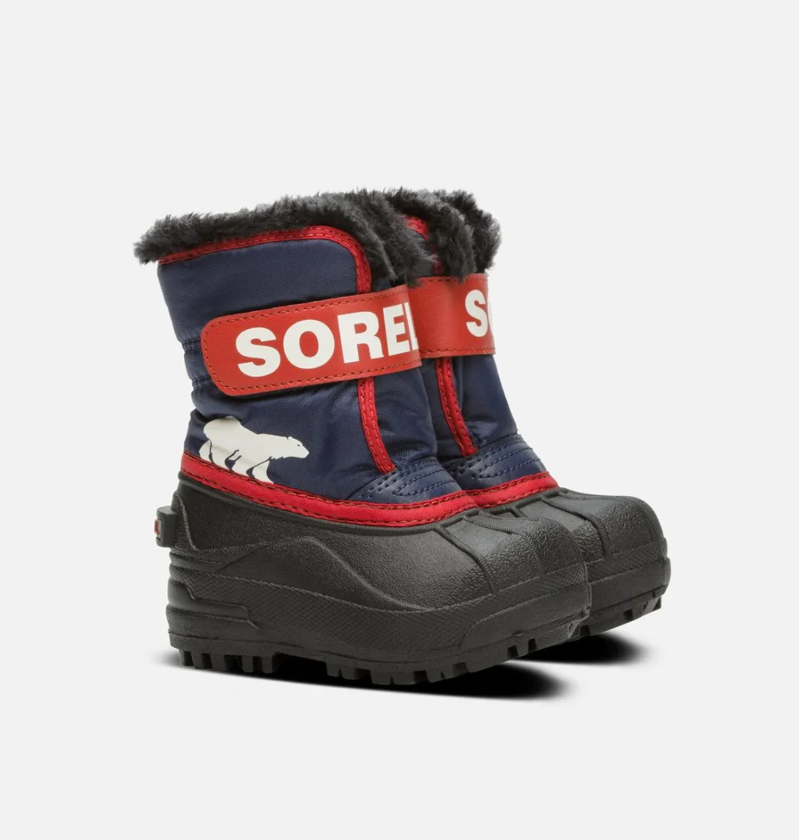 SOREL SNOW COMMANDER™ Toddler Boot Nocturnal, Sail Red Hot
