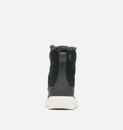 SOREL EXPLORER™ III Lace Children's Waterproof Boot Black, Sea Salt