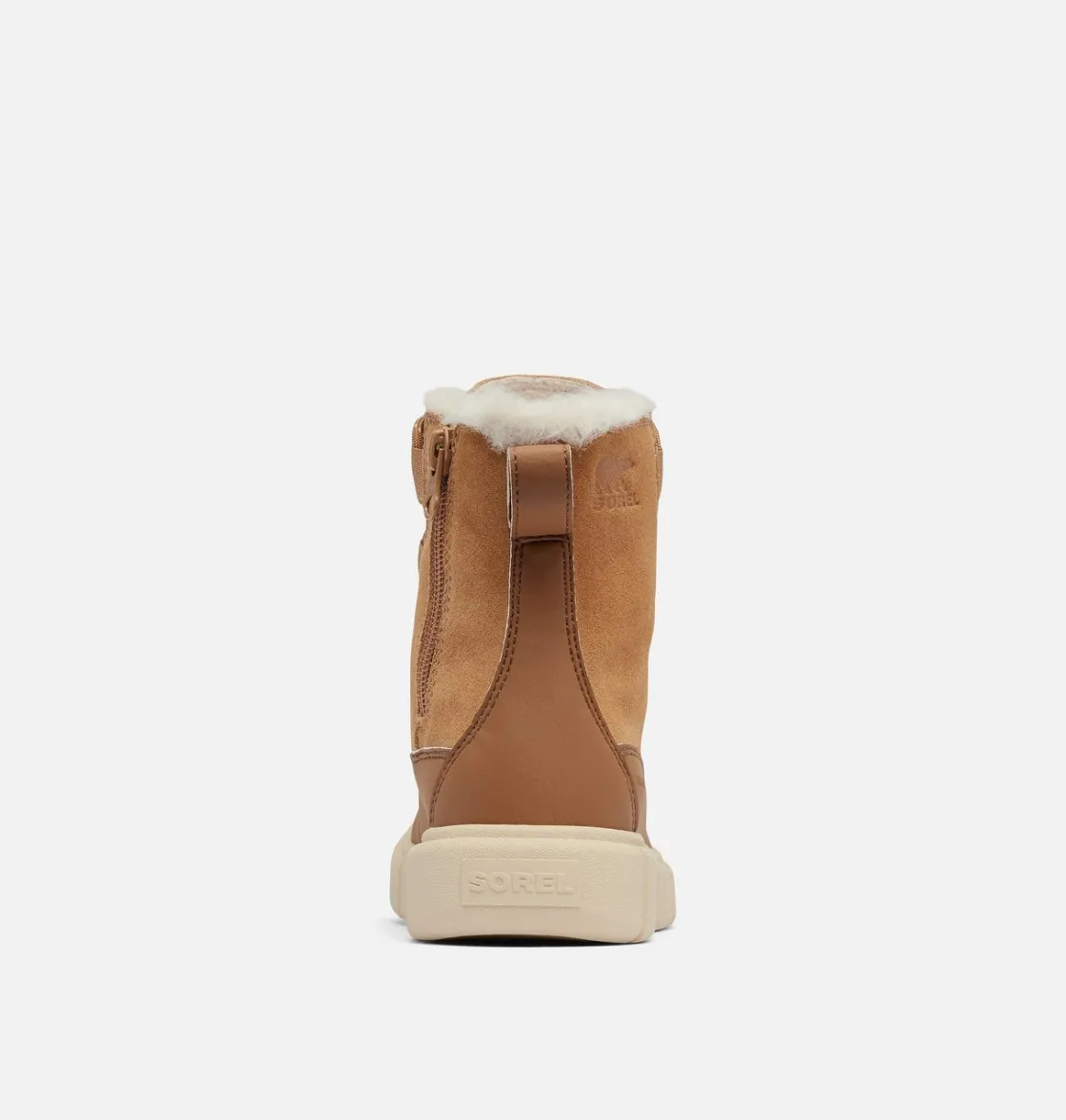 SOREL EXPLORER™ III Lace Children's Waterproof Boot Tawny Buff, Bleached Ceramic Outlet