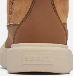SOREL EXPLORER™ III Lace Children's Waterproof Boot Tawny Buff, Bleached Ceramic Outlet
