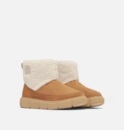 SOREL EXPLORER™ III Slip-On Cozy Women's Waterproof Boot Tawny Buff, Sea Salt Hot