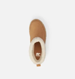 SOREL EXPLORER™ III Slip-On Cozy Women's Waterproof Boot Tawny Buff, Sea Salt Hot