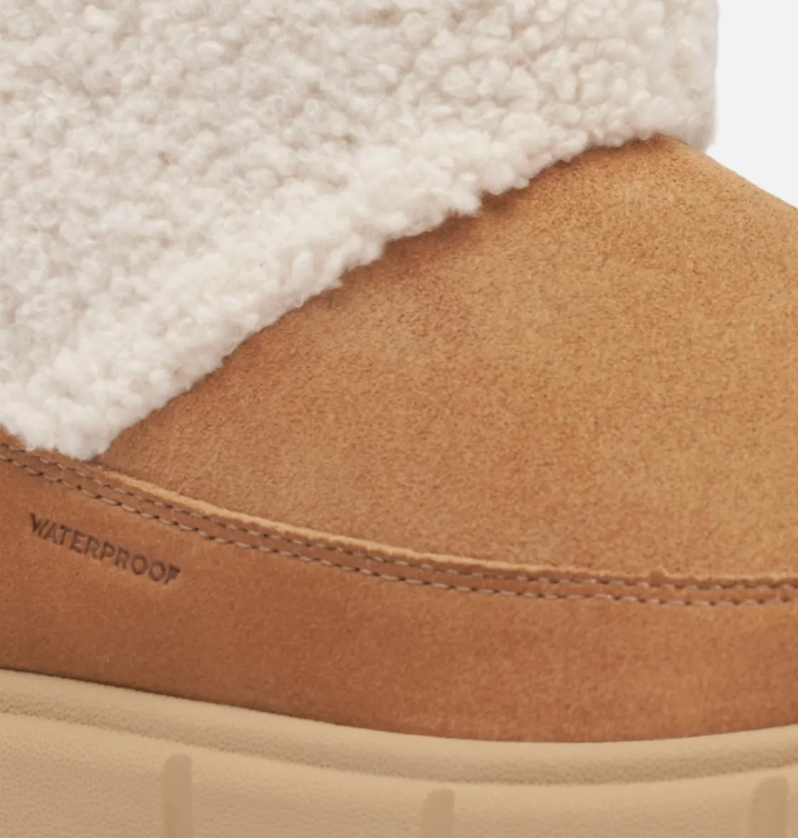SOREL EXPLORER™ III Slip-On Cozy Women's Waterproof Boot Tawny Buff, Sea Salt Hot