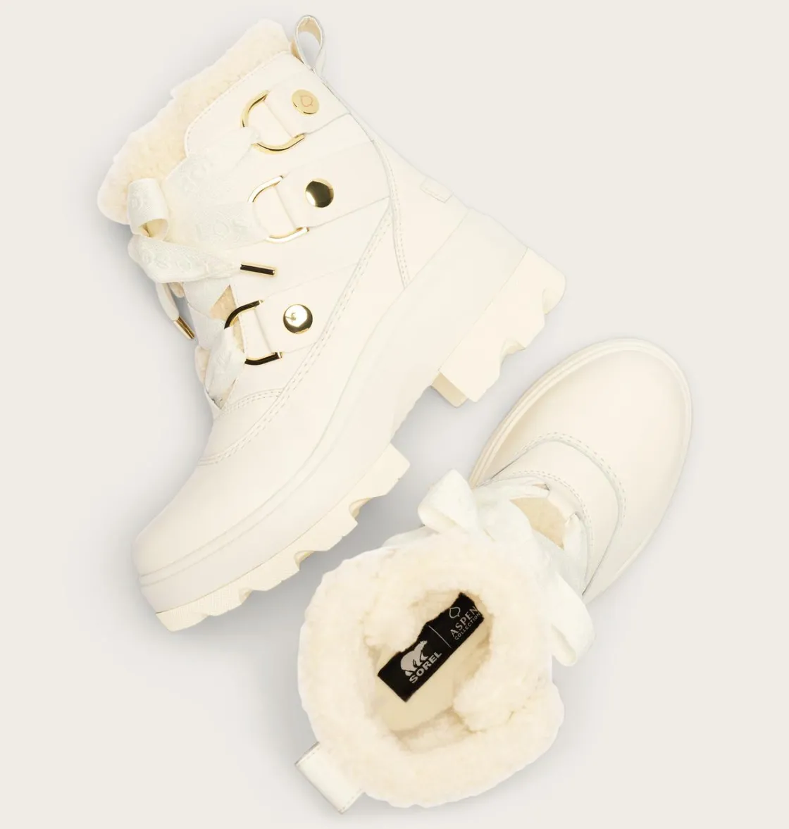 SOREL X Aspen Collection Joan FWRD™ Cozy Lux Snow, Sea Salt
