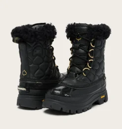 SOREL X Aspen Collection Caribou Horizon™ Lux GTX Black, True Gold Clearance