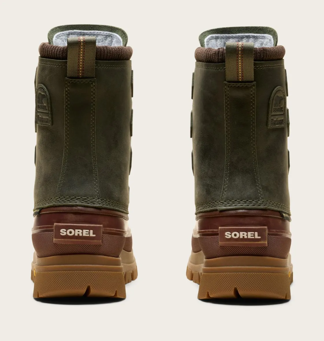 SOREL X Barbour Caribou Horizon™ GTX Alpine Tundra, Gum 10 Clearance