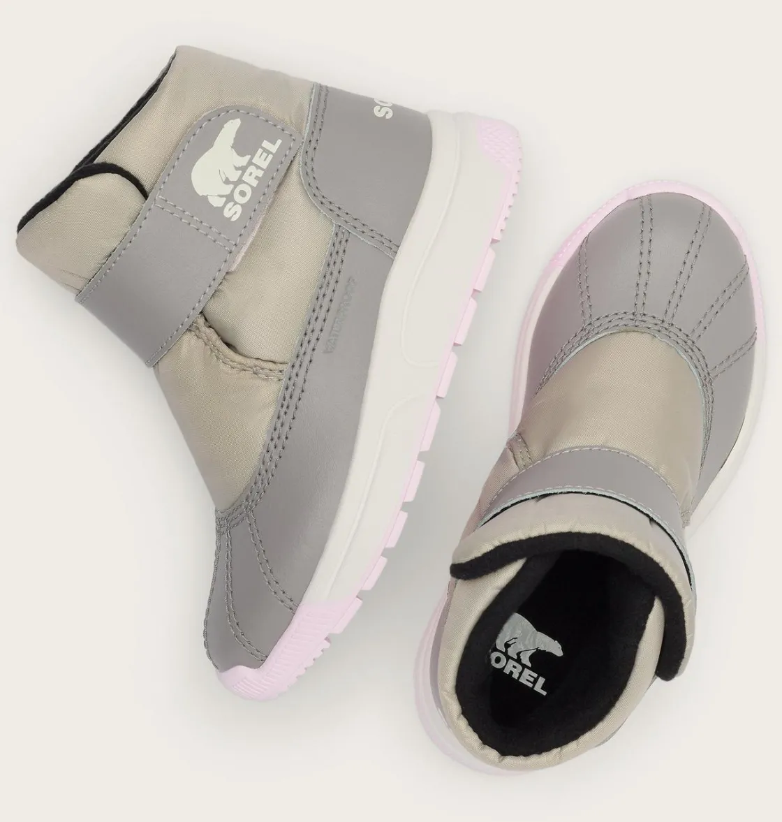 SOREL TODDLER WHITNEY™ III STRAP MID Winter Boot Dove, Pink Dawn Hot