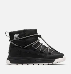 SOREL WHITNEY™ III Women's Waterproof Slip-On Boot Black, Sea Salt Clearance