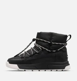 SOREL WHITNEY™ III Women's Waterproof Slip-On Boot Black, Sea Salt Clearance