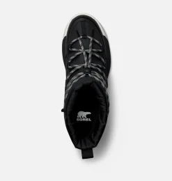 SOREL WHITNEY™ III Women's Waterproof Slip-On Boot Black, Sea Salt Clearance