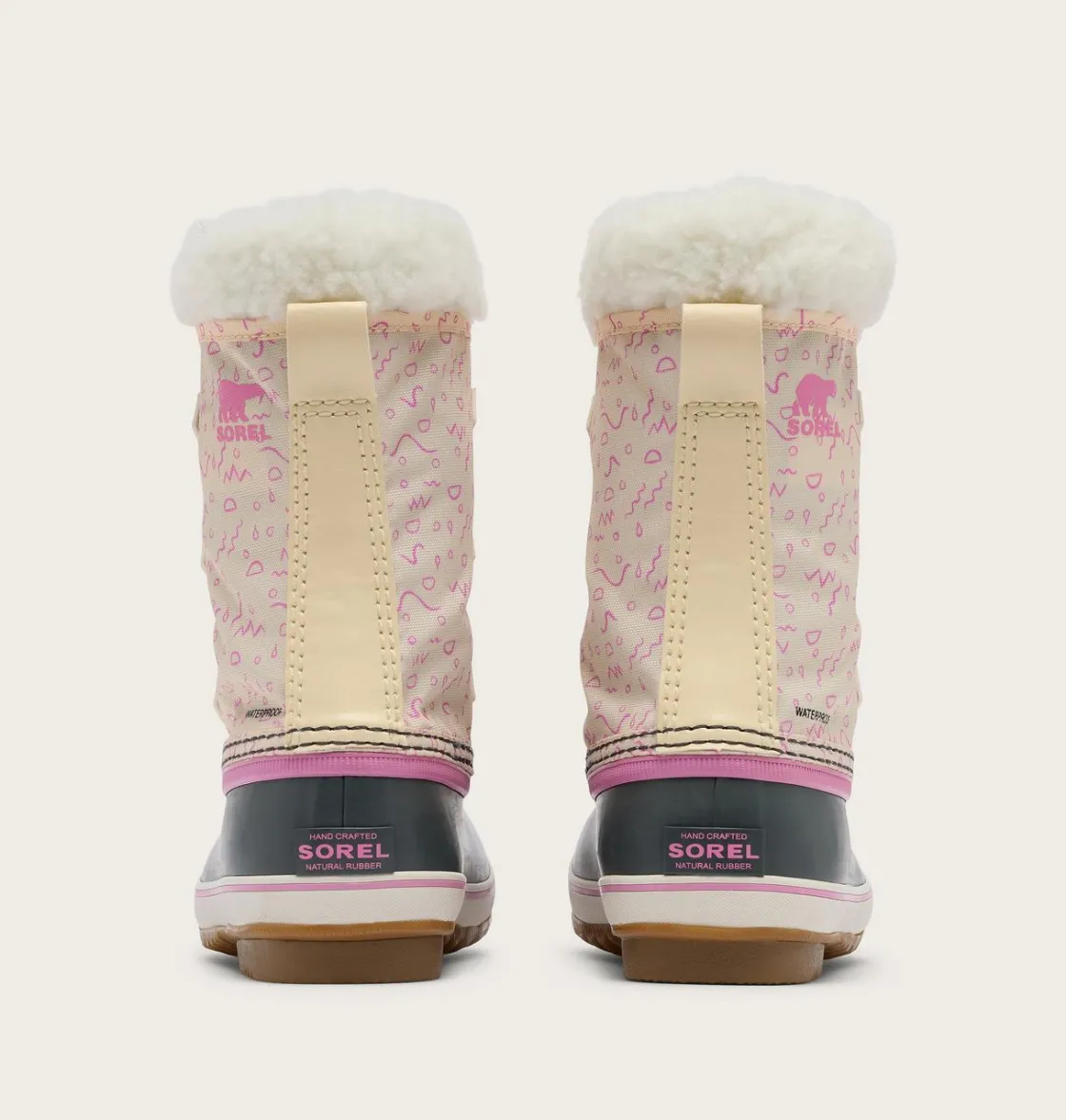SOREL YOOT PAC™ Nylon Children's Waterproof Boot Honey White, Orchid Sale