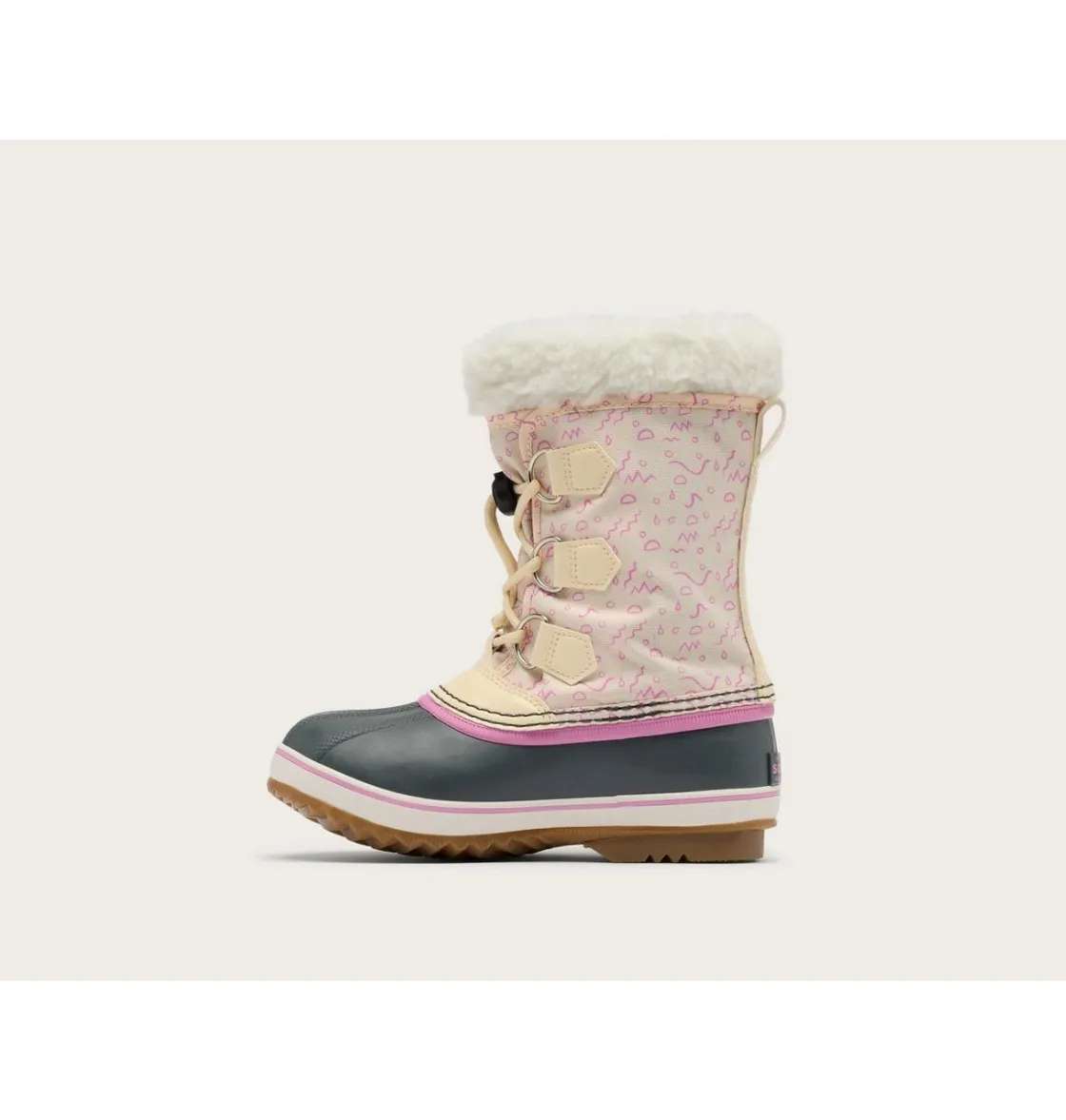 SOREL YOOT PAC™ Nylon Children's Waterproof Boot Honey White, Orchid Sale