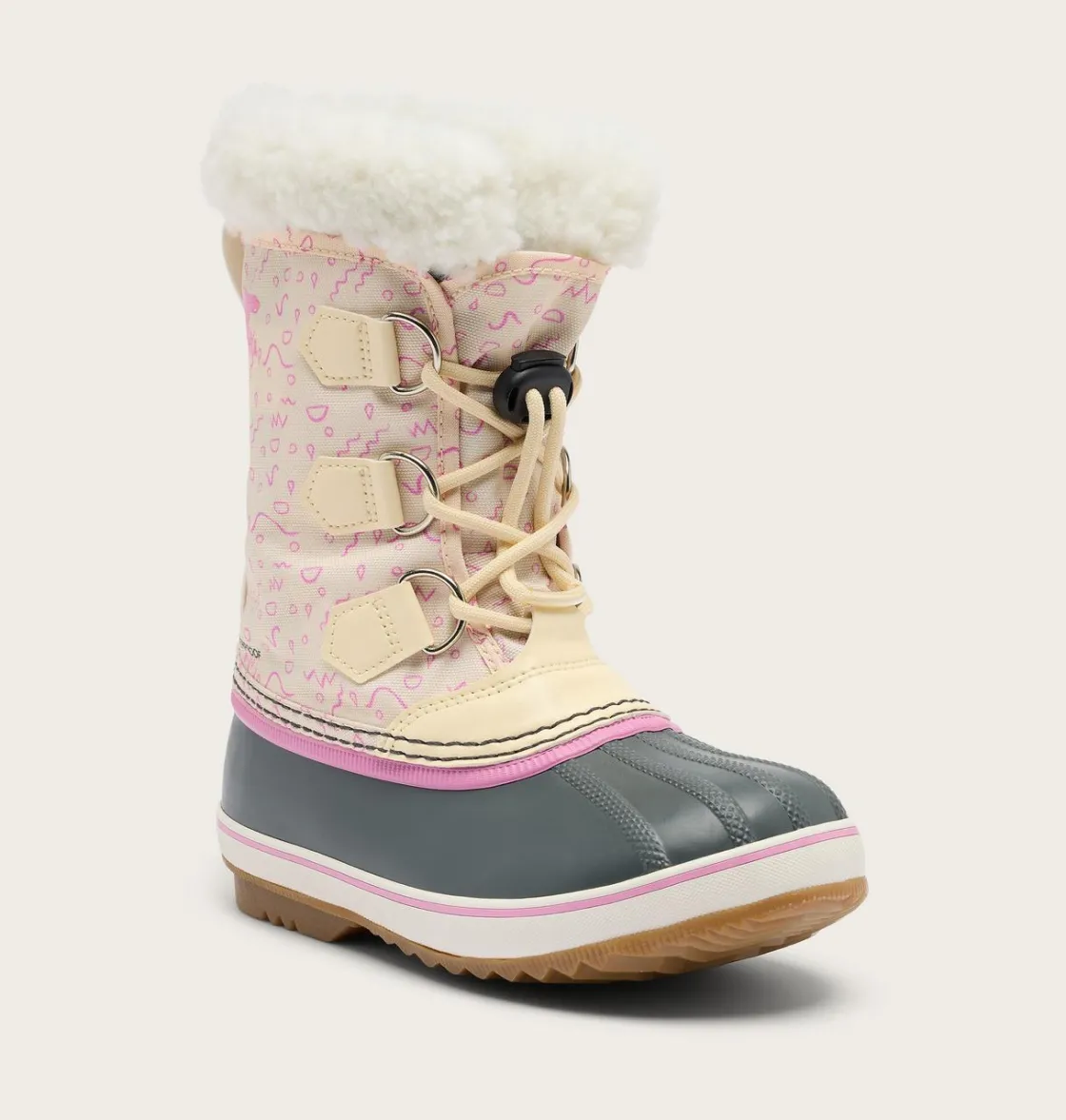 SOREL YOOT PAC™ Nylon Children's Waterproof Boot Honey White, Orchid Sale