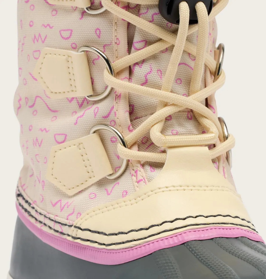 SOREL YOOT PAC™ Nylon Children's Waterproof Boot Honey White, Orchid Sale