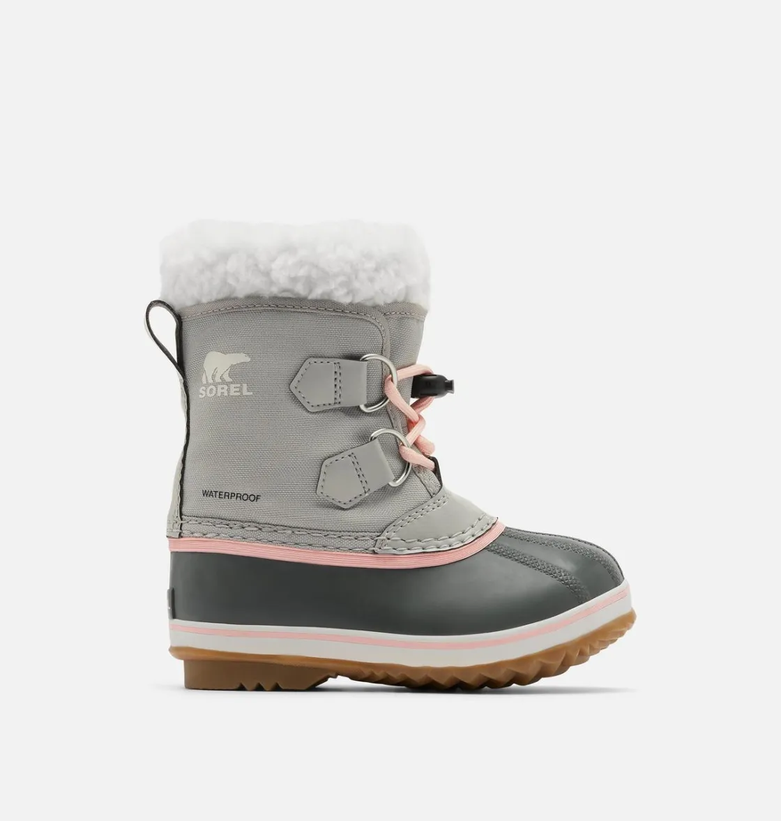 SOREL YOOT PAC™ Nylon Children's Waterproof Boot Dove, Gum 2 Online