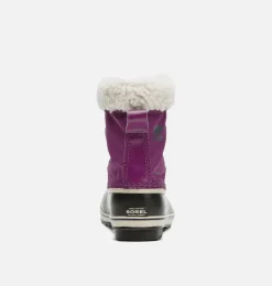SOREL YOOT PAC™ Nylon Children's Waterproof Boot Wild Iris, Dark Plum New
