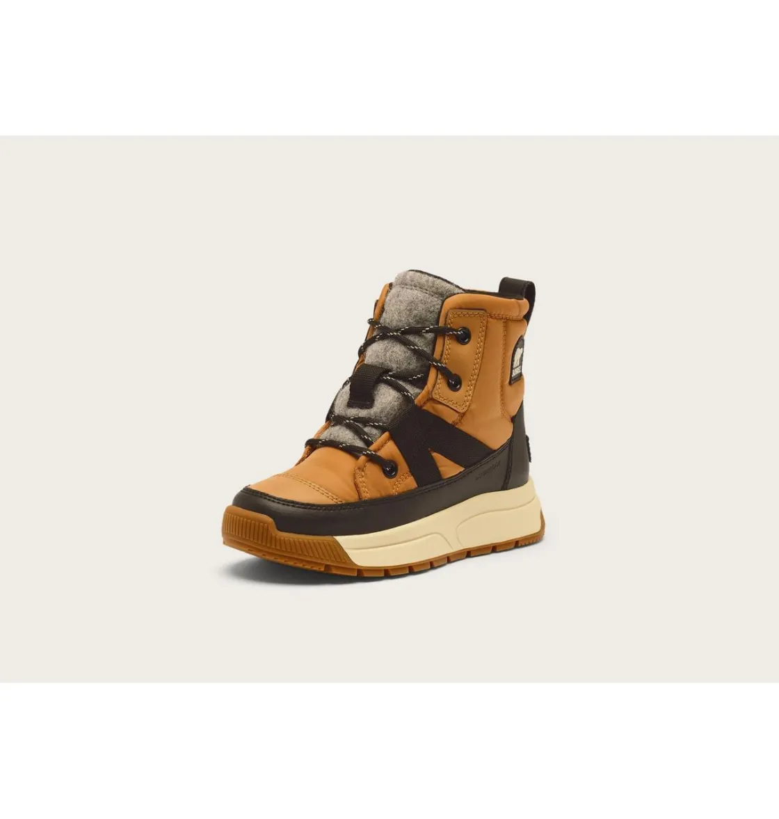 SOREL YOUTH WHITNEY™ III MID WP Tawny Buff, Black Clearance